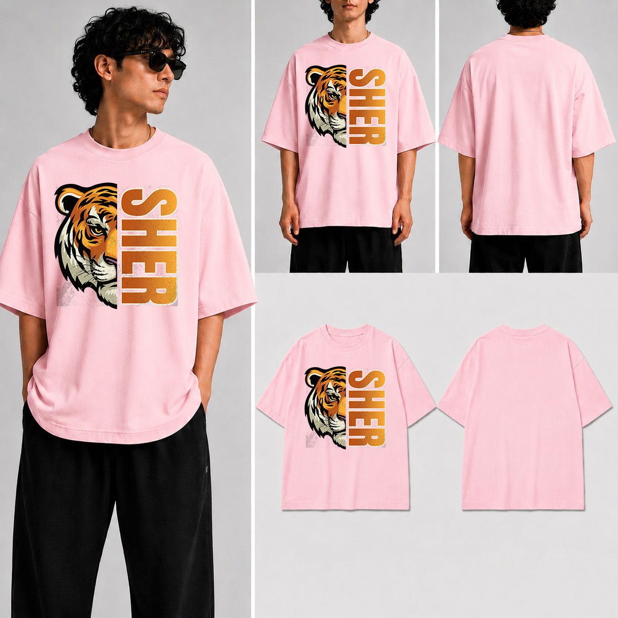 SHER Unisex Oversized Standard T-Shirt for man & women