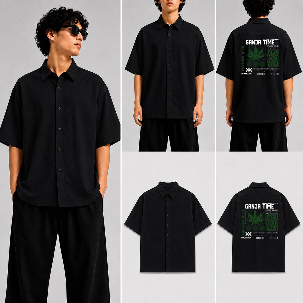Ganja Time Unisex Oversized Shirt for man & women