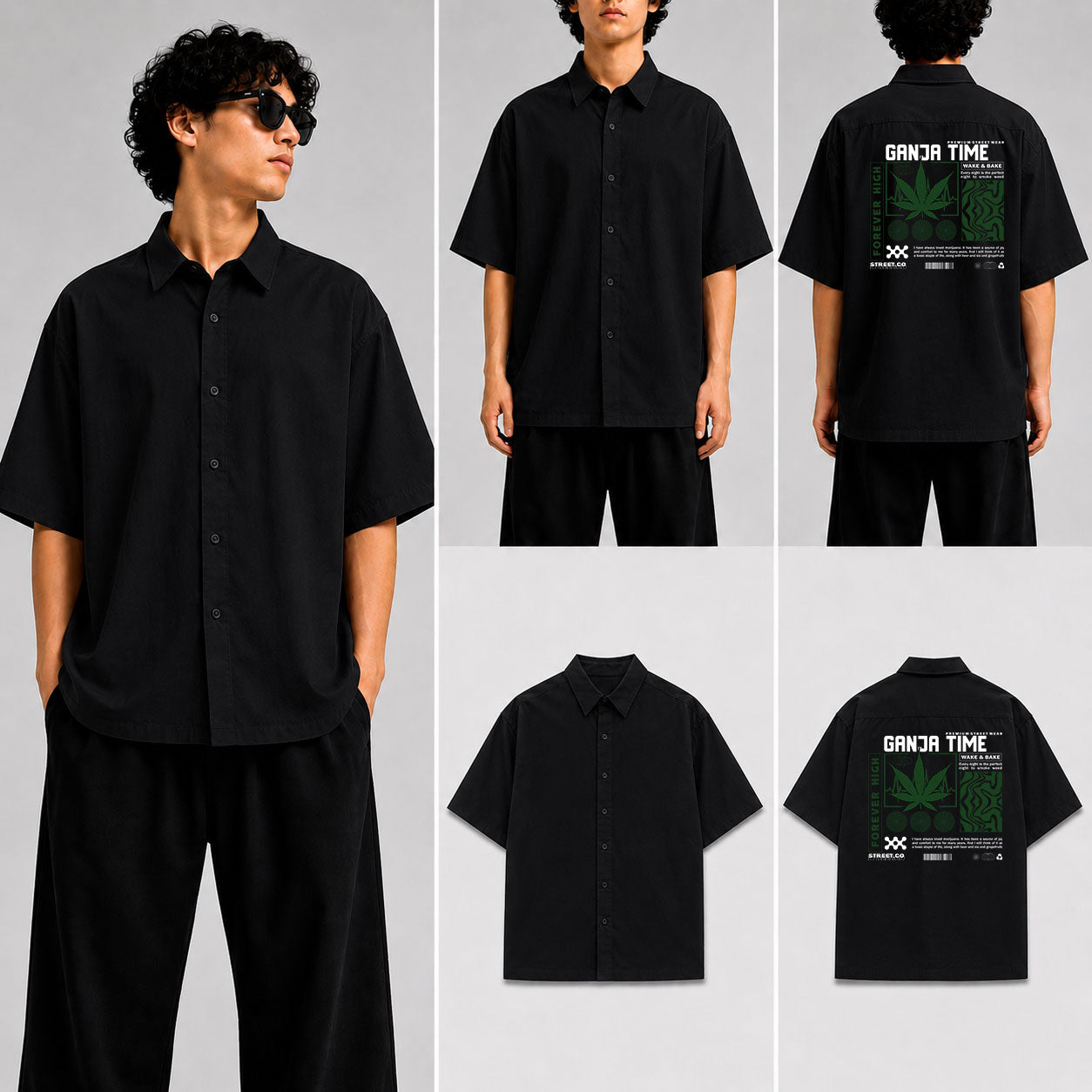 Ganja Time Unisex Oversized Shirt for man & women