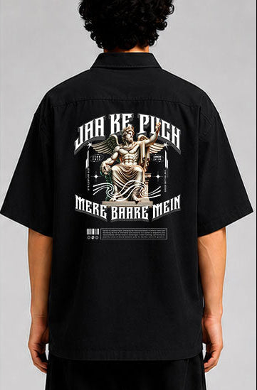 Jaake Puch Mere Bare Mein Unisex Oversized Shirt for man & women