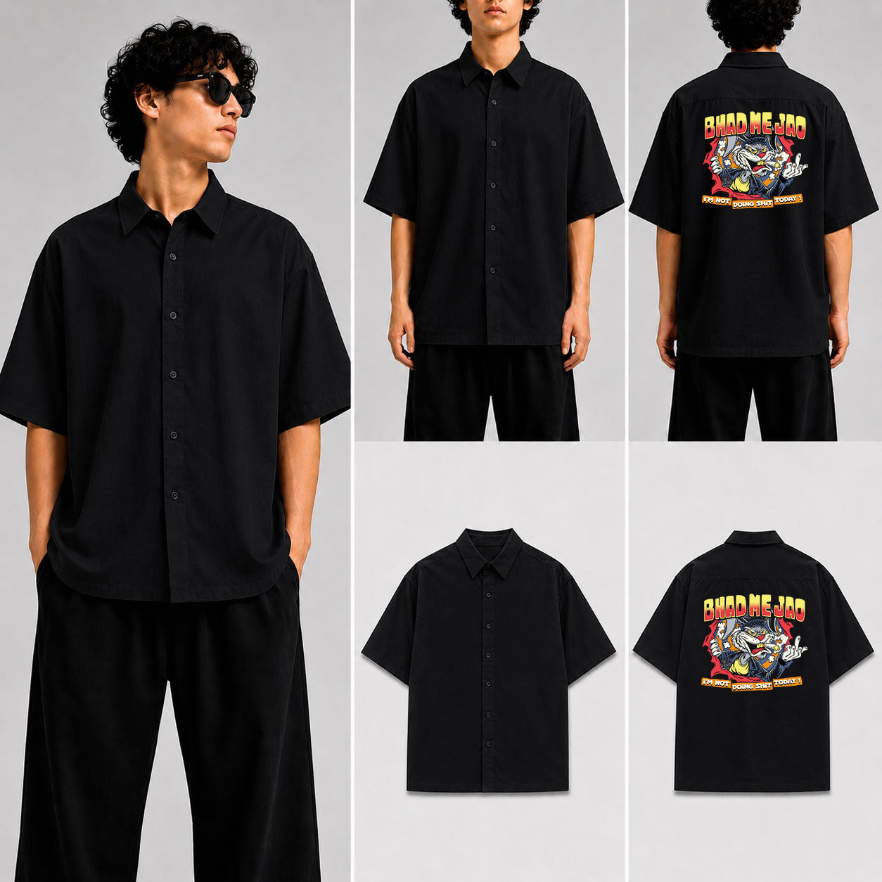 Bhad Me Jao Unisex Oversized Shirt for man & women