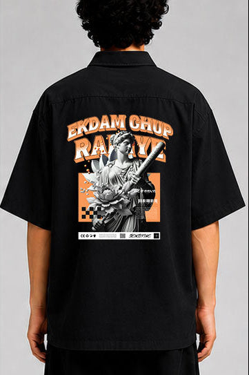 Ekdam ChuP Rahiye Unisex Oversized Shirt for man & women