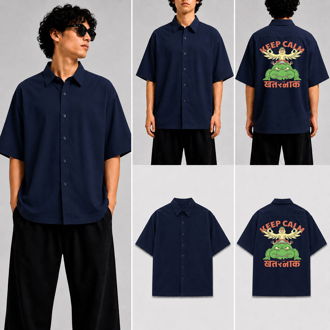 Keep Calm Unisex Oversized Shirt for man & women