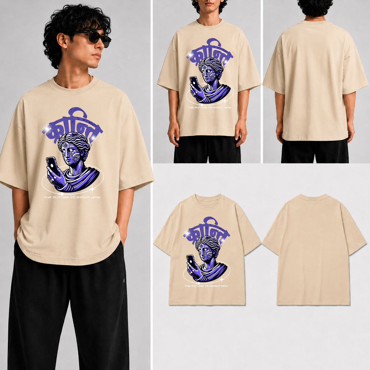 Kranti Unisex Oversized Standard T-Shirt for man & women