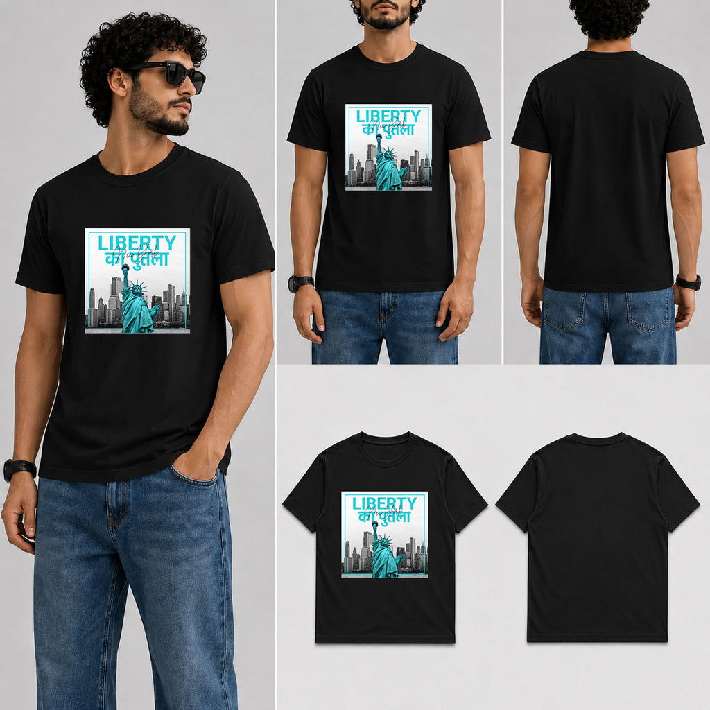 LIBERTY KA PUTLA Male Round Neck Half Sleeve T-Shirt