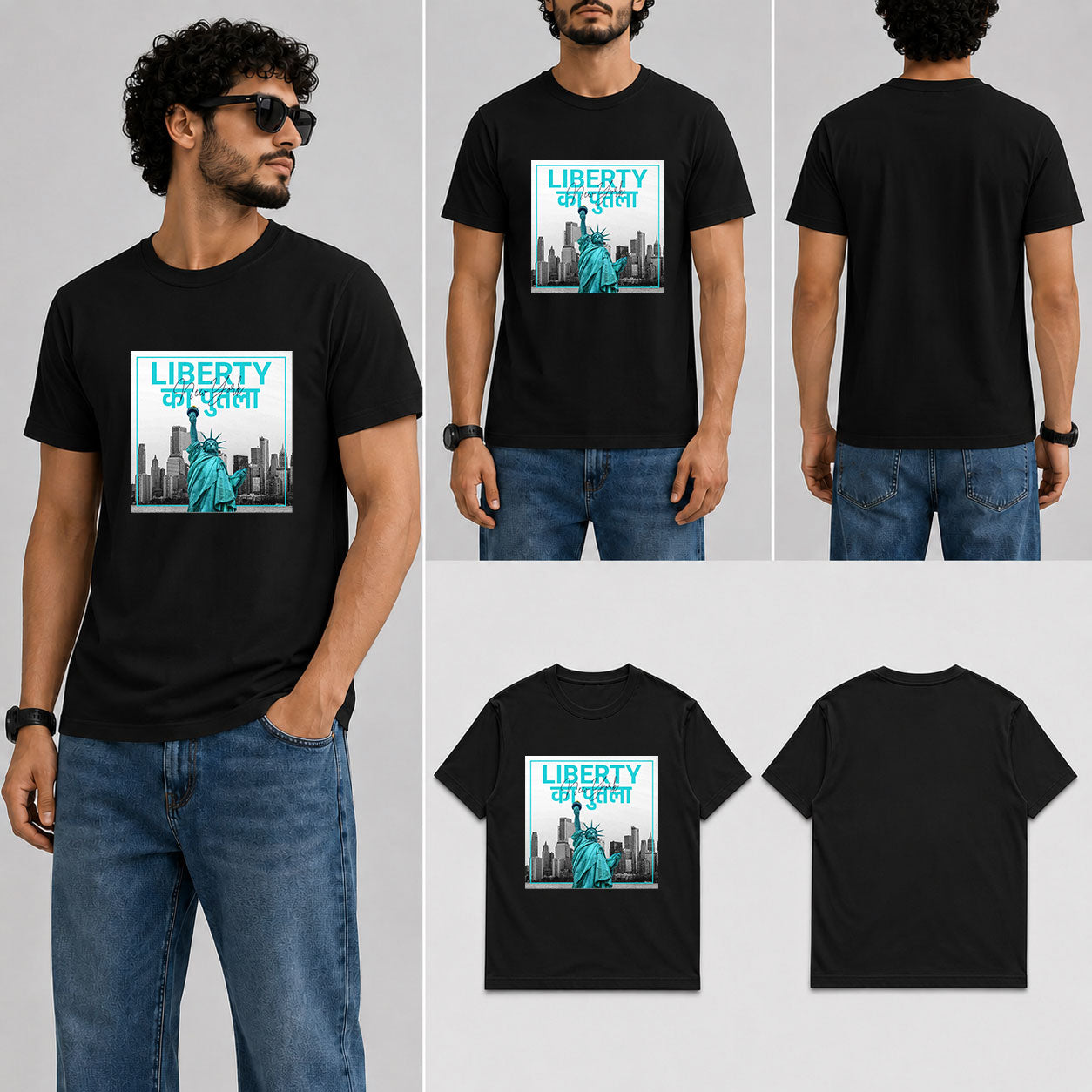 LIBERTY KA PUTLA Male Round Neck Half Sleeve T-Shirt