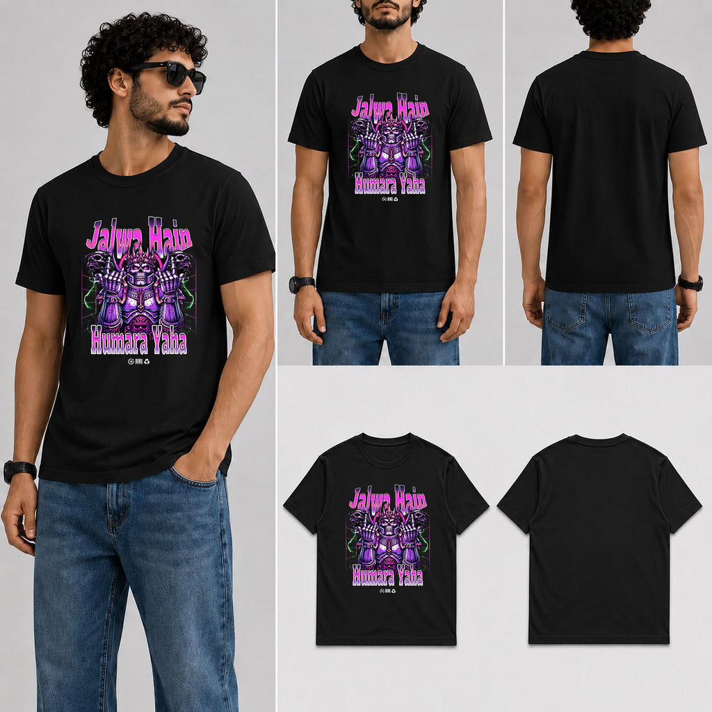 Jalwa Hain Humara Male Round Neck Half Sleeve T-Shirt