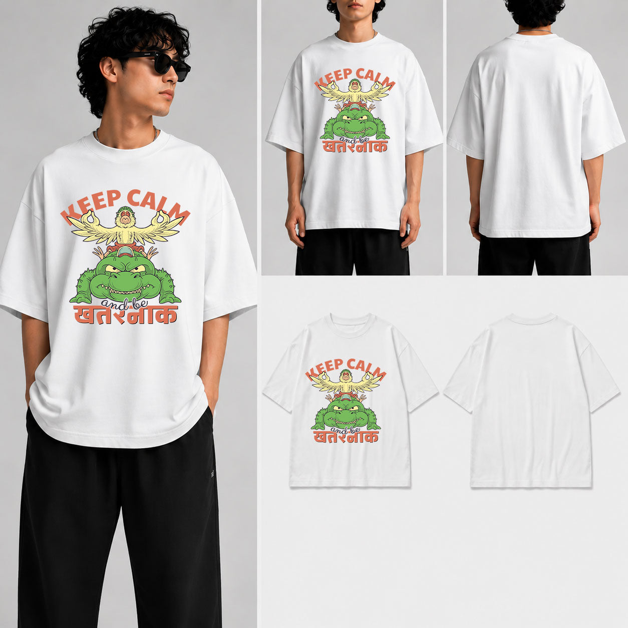 Keep Calm Unisex Oversized Standard T-Shirt for man & women