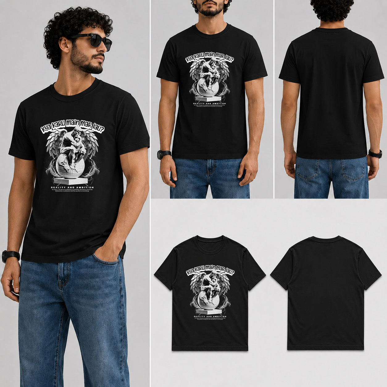 meri koi feelings nahi hai  Male Round Neck Half Sleeve T-Shirt