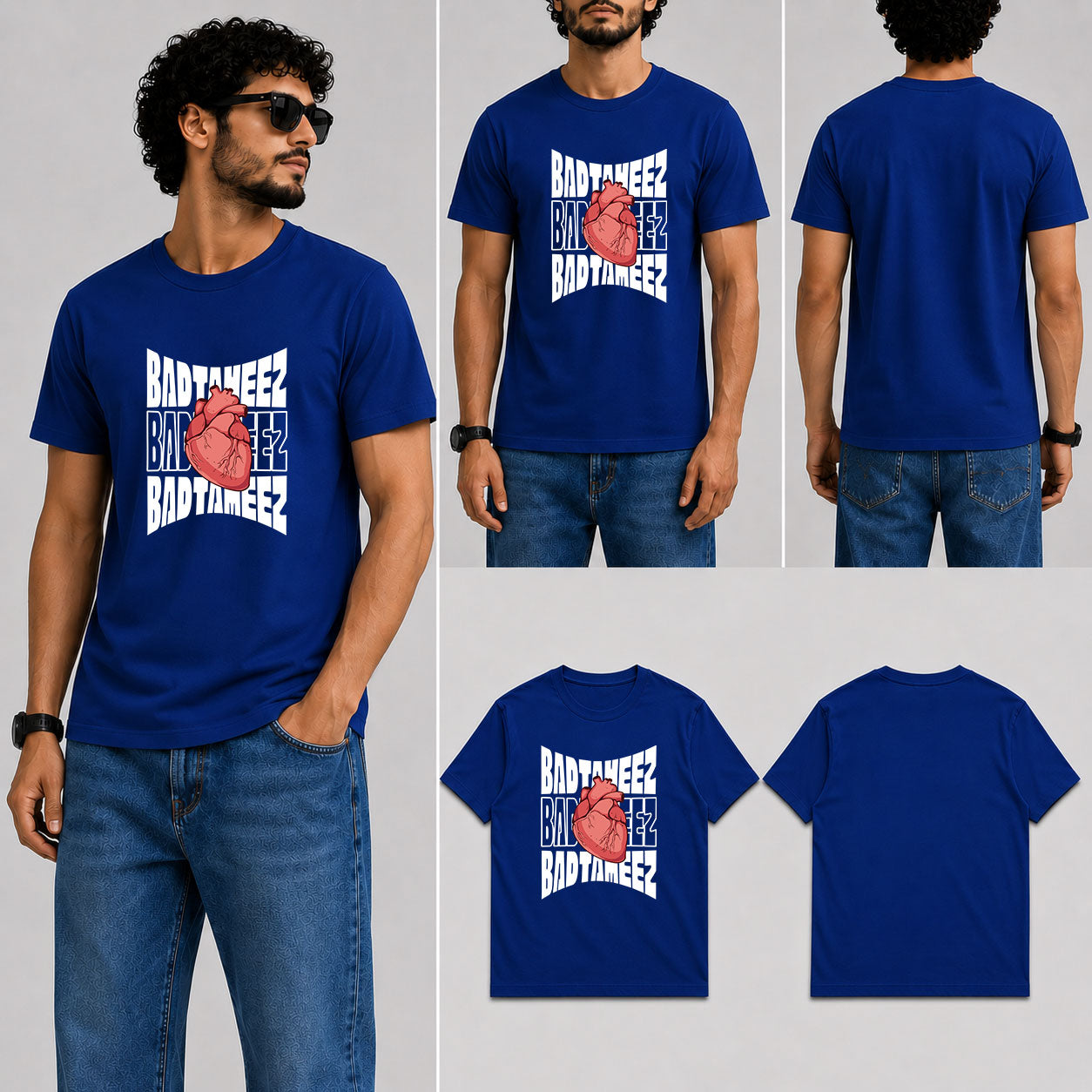 Badtameez Dil Male Round Neck Half Sleeve T-Shirt