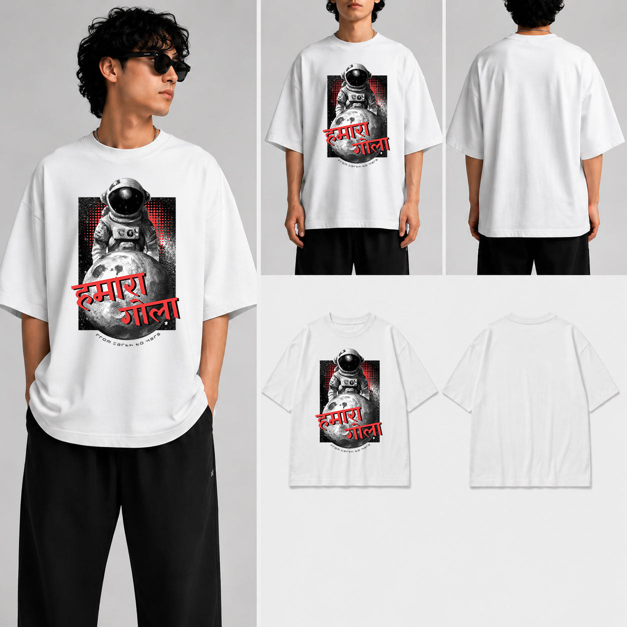 HAMARA GOLA Unisex Oversized Standard T-Shirt for man & women
