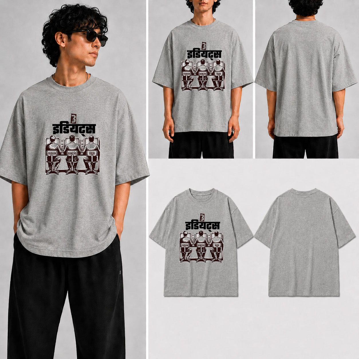 IDIOTS Unisex Oversized Standard T-Shirt for man & women
