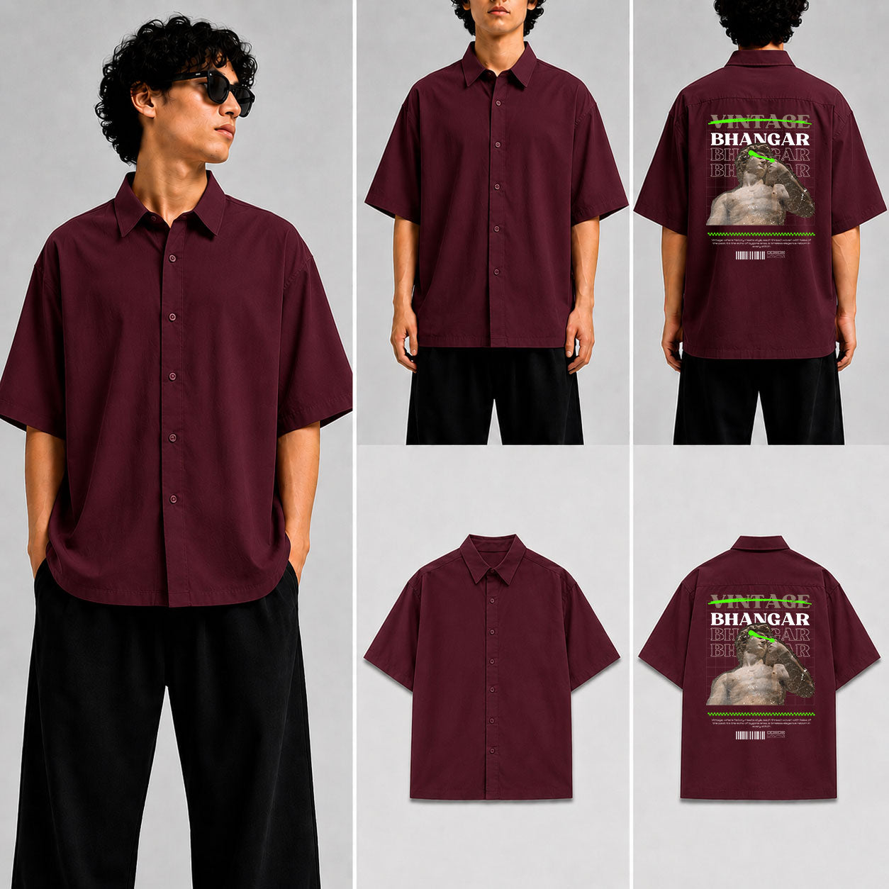 Bhangar Unisex Oversized Shirt for man & women