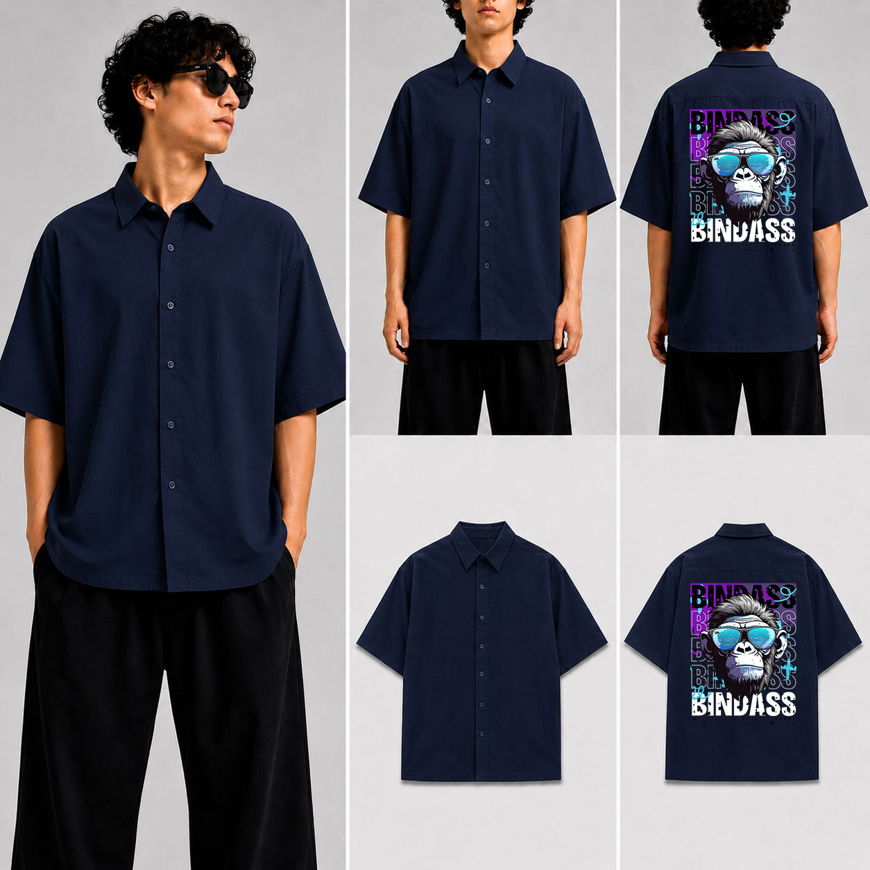 Bindass Unisex Oversized Shirt for man & women