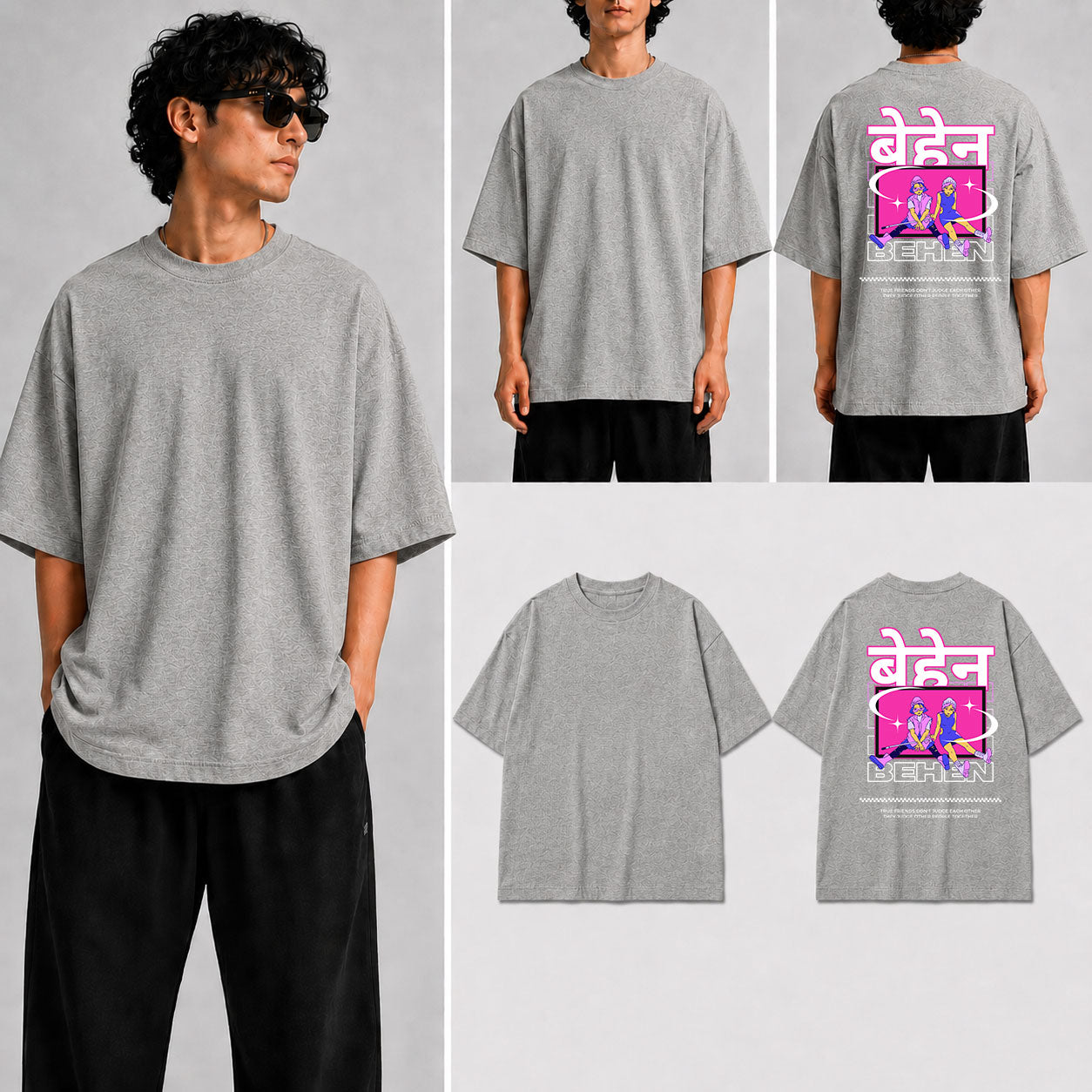 Behen Unisex Oversized Standard T-Shirt for man & women