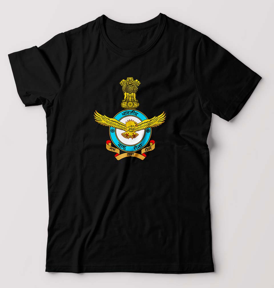 Indian Air Force Army Male Round Neck Half Sleeve T-Shirt