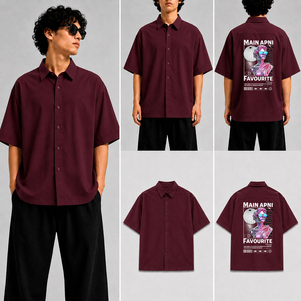 Main Apni Favourite Hoon Unisex Oversized Shirt for man & women