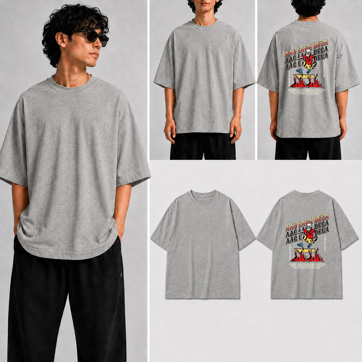 Aag Laga Dega Unisex Oversized Standard T-Shirt for man & women