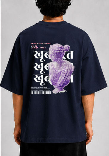 KHOOBSURAT Unisex Oversized Standard T-Shirt for man & women