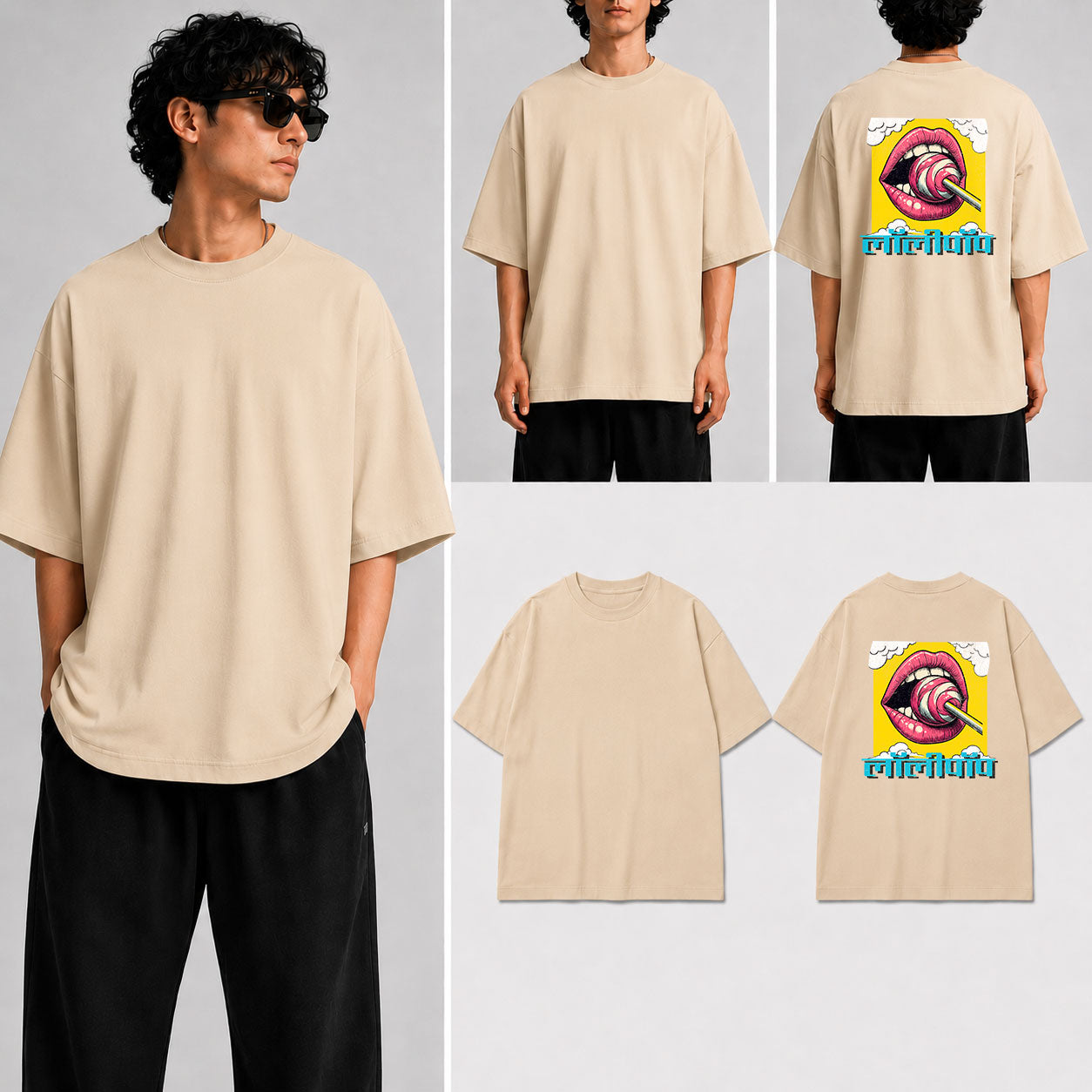 लॉलीपॉप Unisex Oversized Standard T-Shirt for man & women