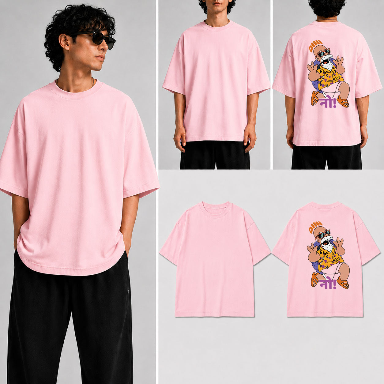 Ohh नो! Unisex Oversized Standard T-Shirt for man & women
