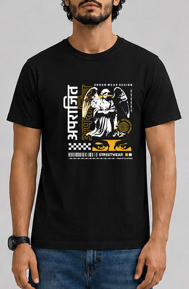 अपराजित Male Round Neck Half Sleeve T-Shirt