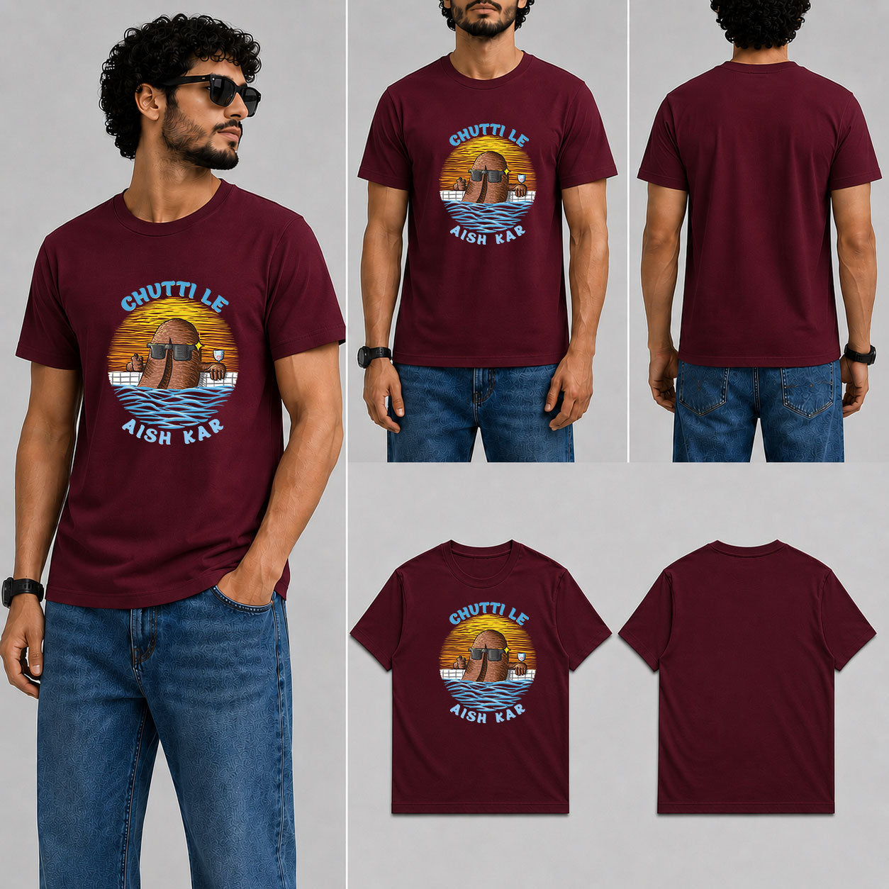Chutti Le Male Round Neck Half Sleeve T-Shirt