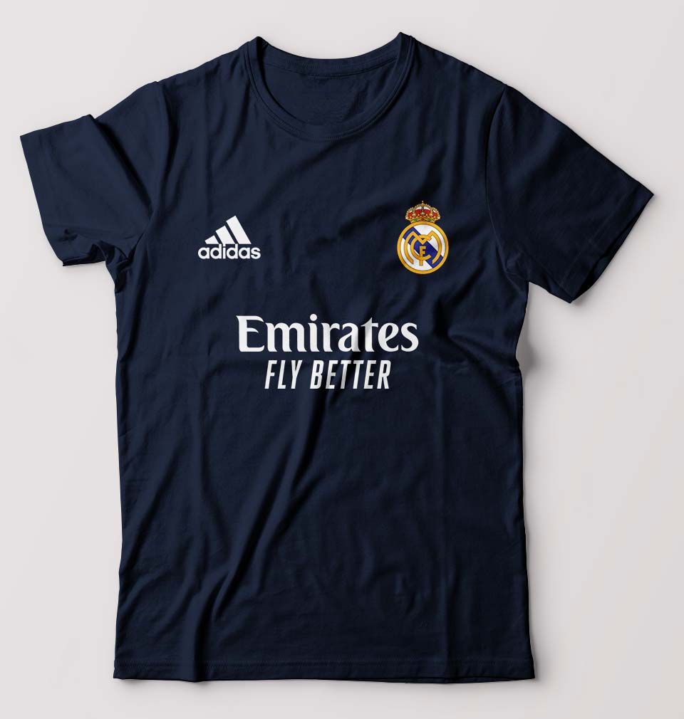 Real Madrid 2021-22 Male Round Neck Half Sleeve T-Shirt