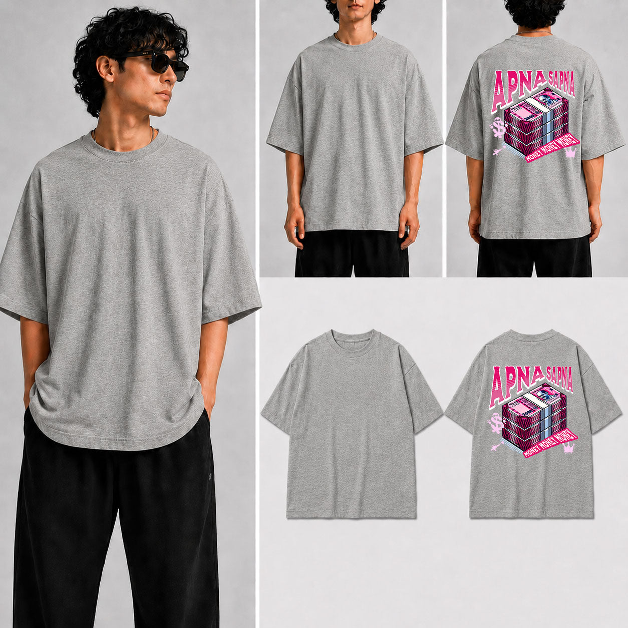 Apna Sapna Unisex Oversized Standard T-Shirt for man & women
