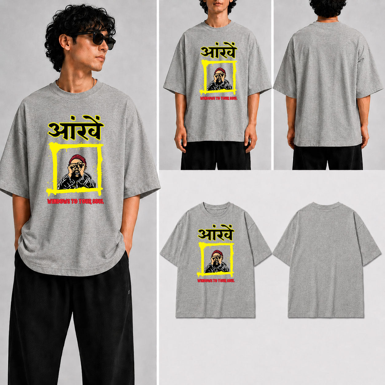 Aankhen Unisex Oversized Standard T-Shirt for man & women
