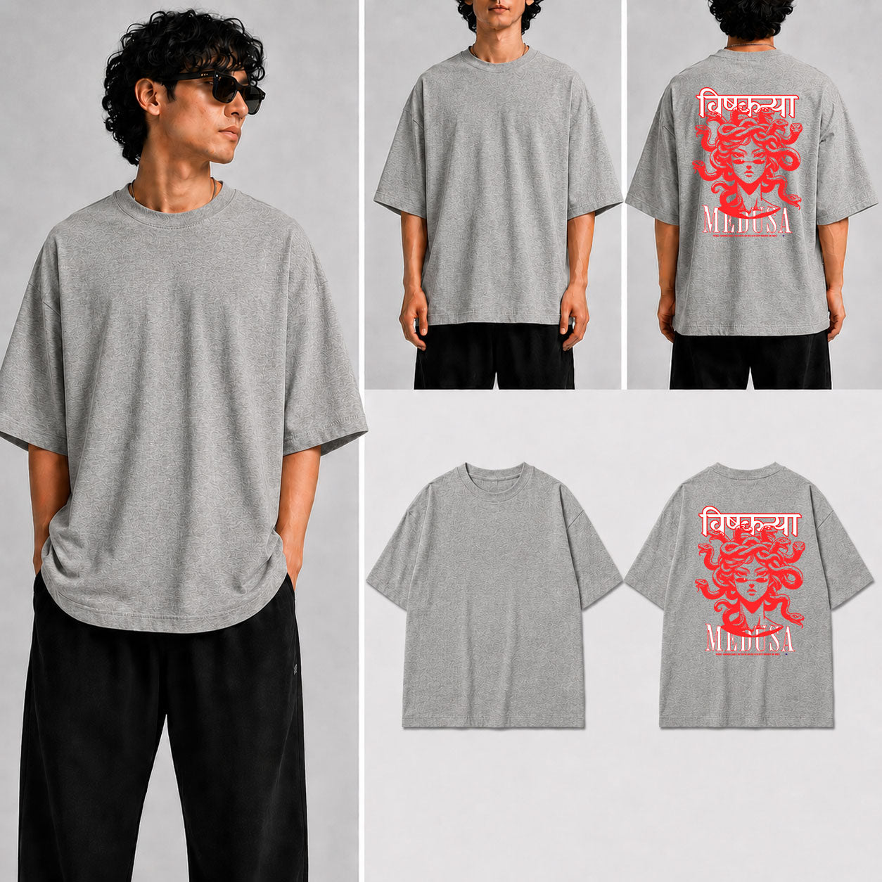 BISHKANNYA MEDUSA Unisex Oversized Standard T-Shirt for man & women