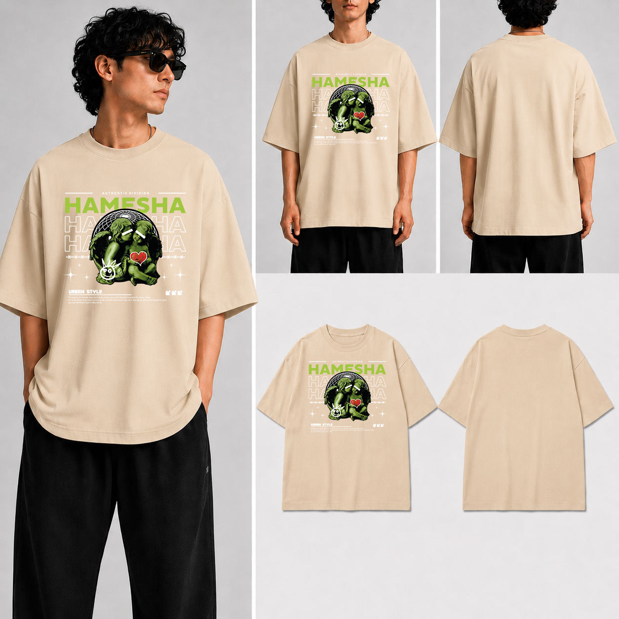 Hamesha Unisex Oversized Standard T-Shirt for man & women