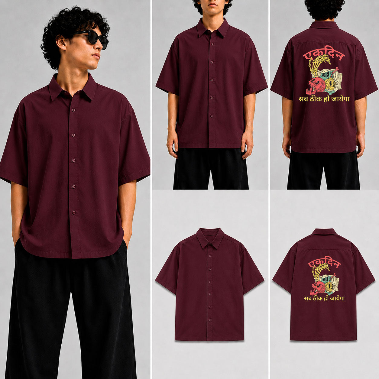 Ekdin Sab Thik Unisex Oversized Shirt for man & women