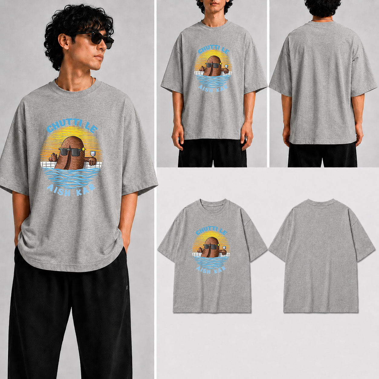 Chutti Le Unisex Oversized Standard T-Shirt for man & women