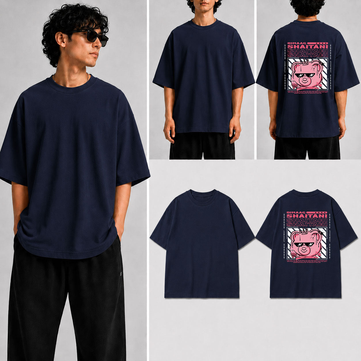 Dimaag Shaitani Unisex Oversized Standard T-Shirt for man & women