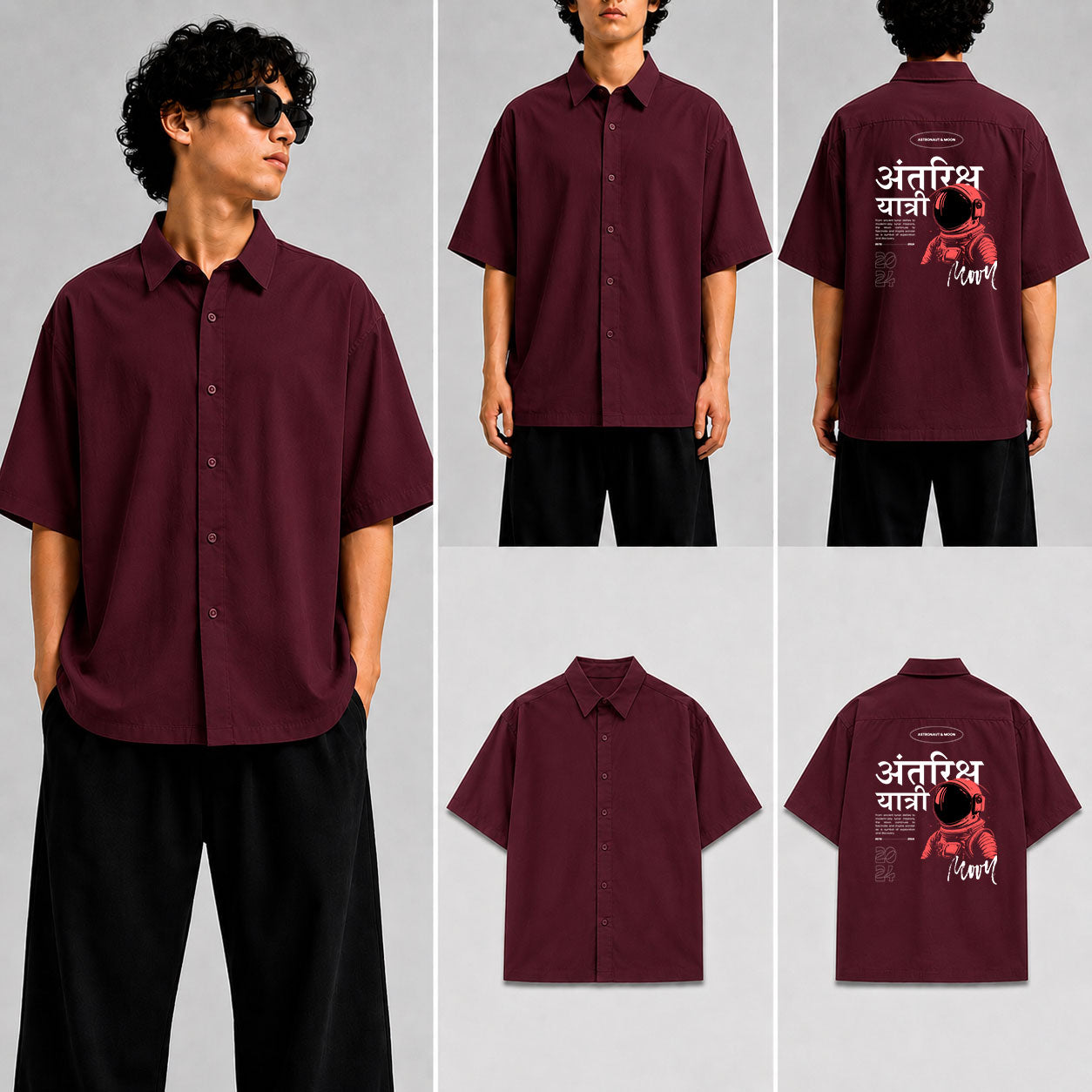 Antariksh Yatri Unisex Oversized Shirt for man & women