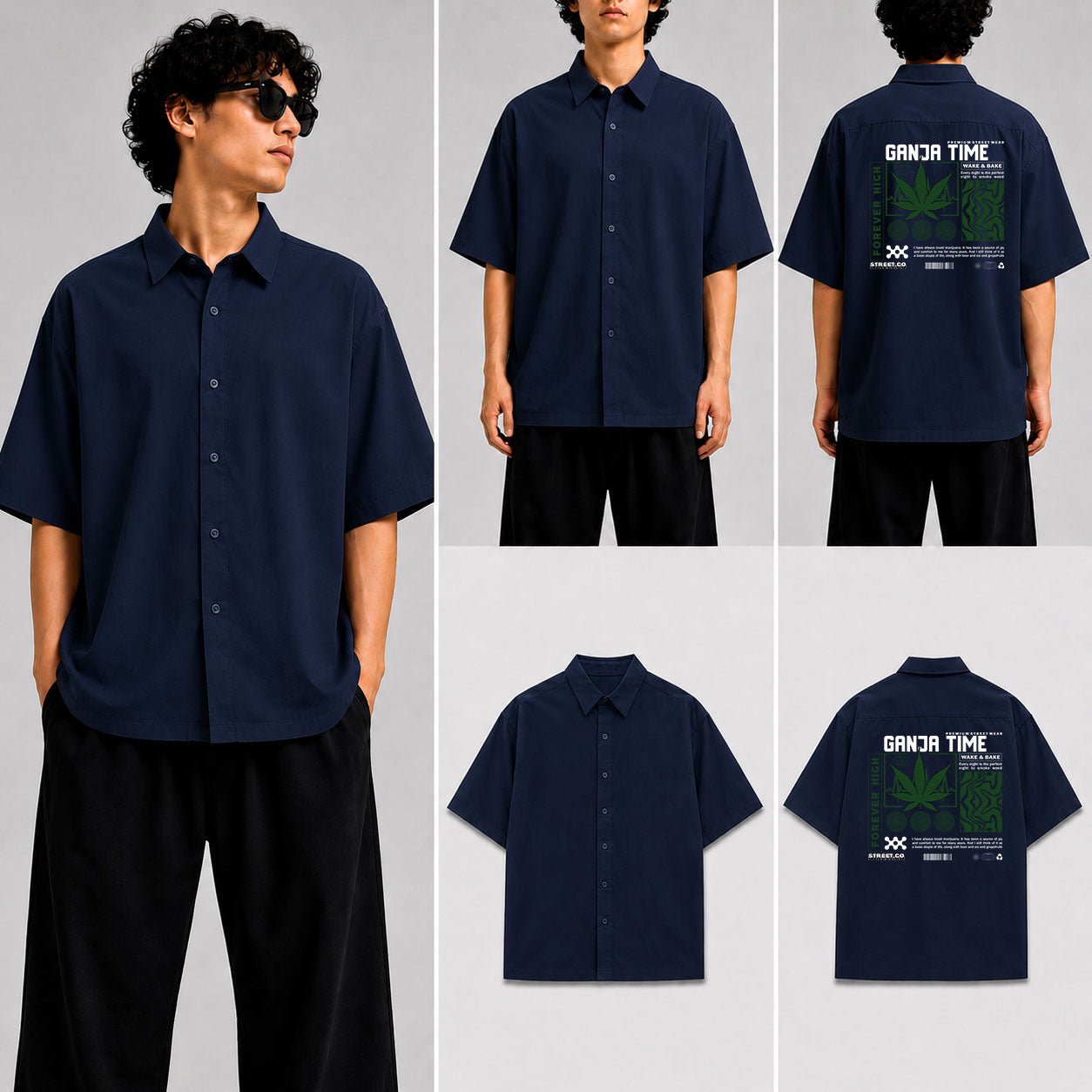 Ganja Time Unisex Oversized Shirt for man & women