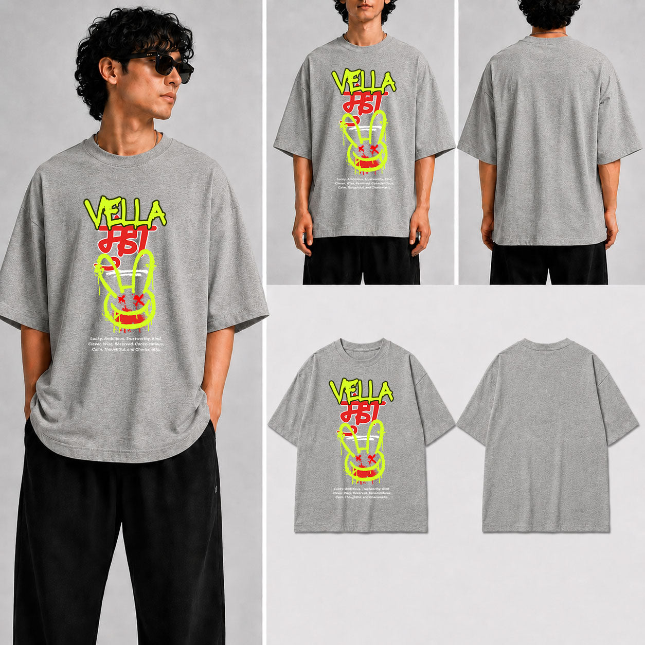 Vella Munda Unisex Oversized Standard T-Shirt for man & women