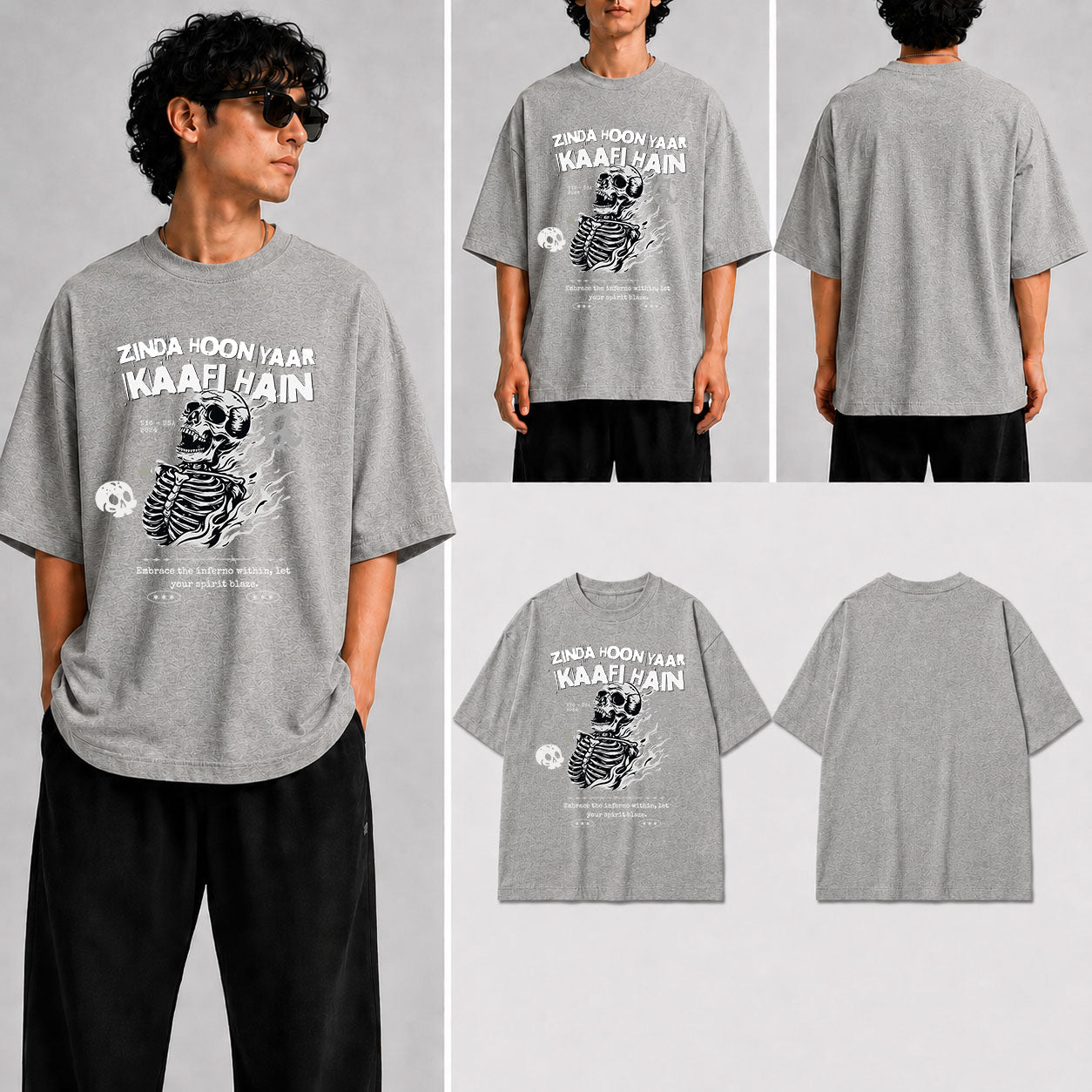 Zinda Hoon Yaar  Unisex Oversized Standard T-Shirt for man & women