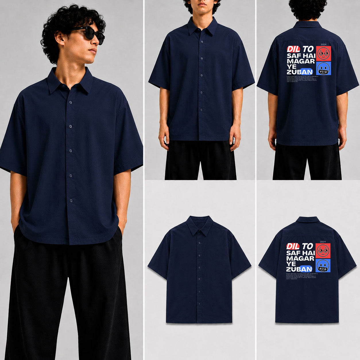 DIL TO SAF HAI Unisex Oversized Shirt for man & women