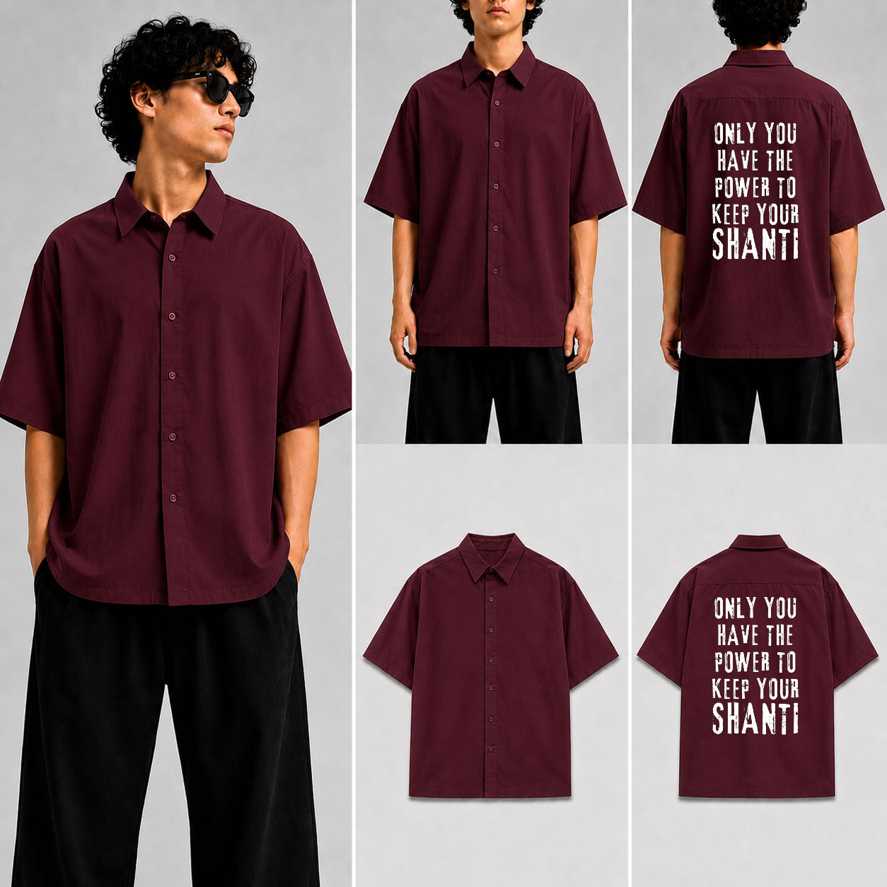 Keep your Shanti Unisex Oversized Shirt for man & women