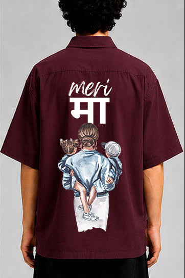 meri maa Unisex Oversized Shirt for man & women