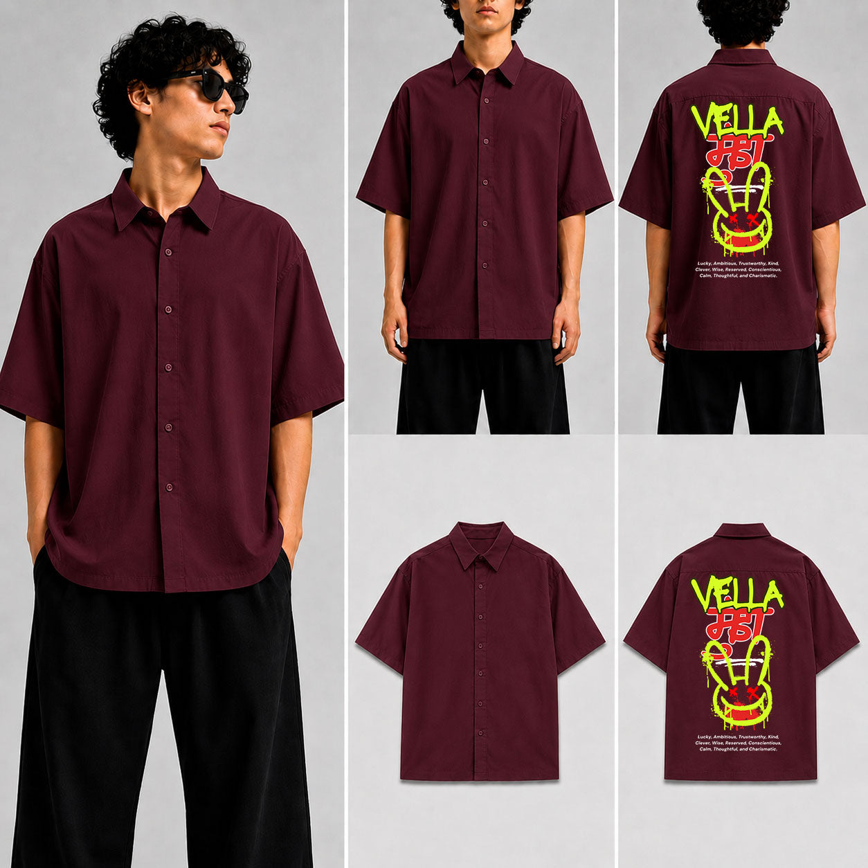 Vella Munda Unisex Oversized Shirt for man & women