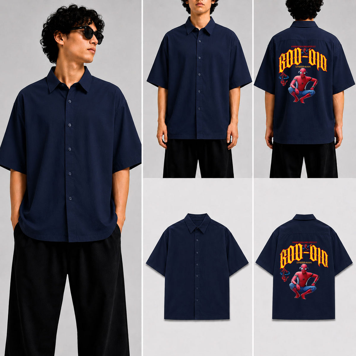 God Did Spiderman Unisex Oversized Shirt for man & women