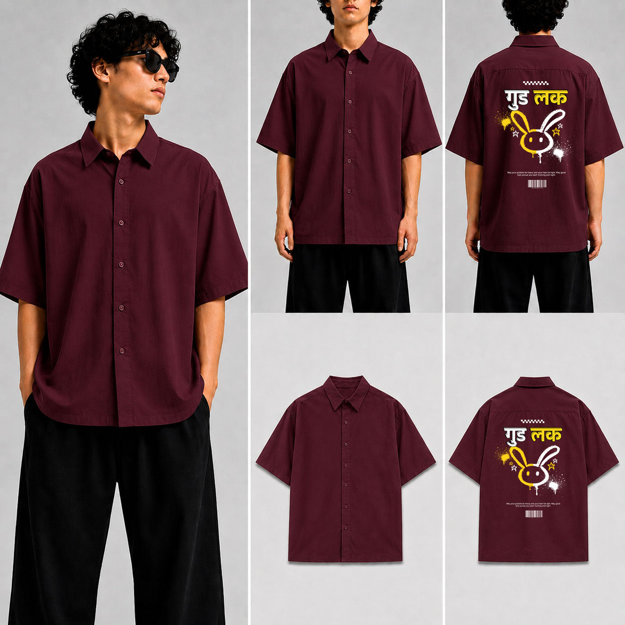 good luck Unisex Oversized Shirt for man & women