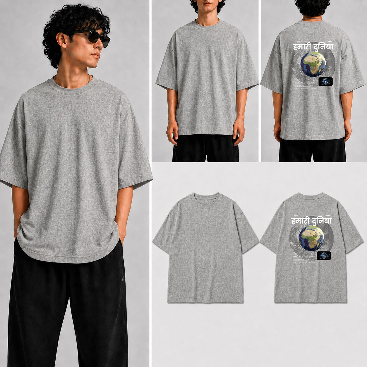 Humari Duniya  Unisex Oversized Standard T-Shirt for man & women