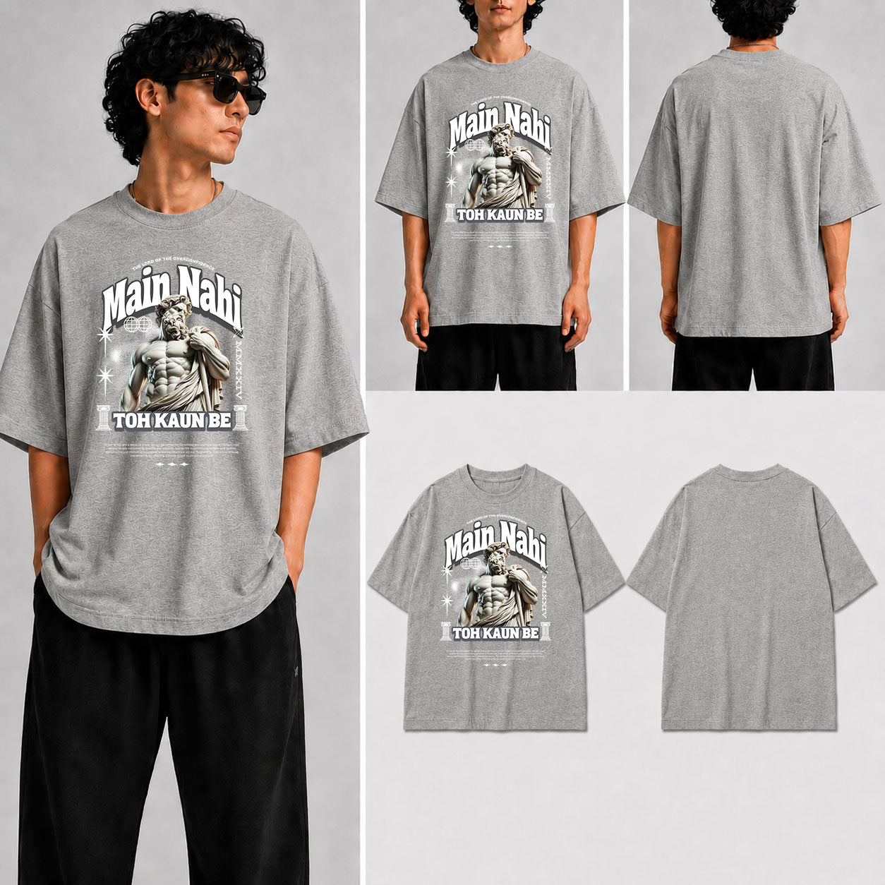 Main Nahi Toh Kaun Be Unisex Oversized Standard T-Shirt for man & women