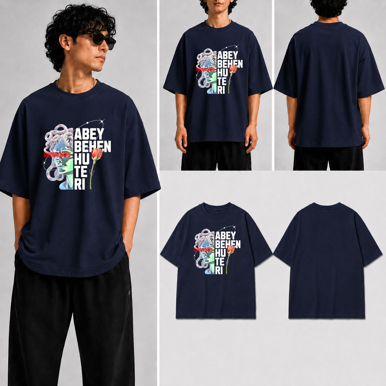 ABEY BEHEN HU TERI Unisex Oversized Standard T-Shirt for man & women