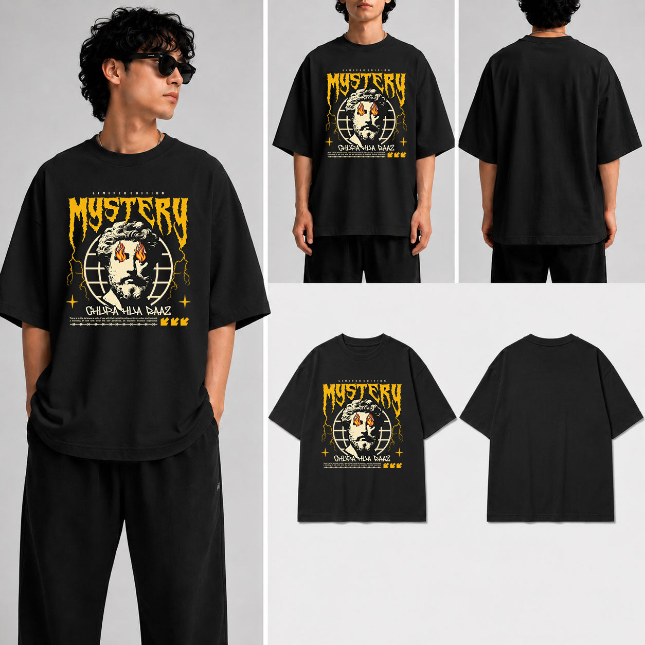 Mystry Unisex Oversized Standard T-Shirt for man & women