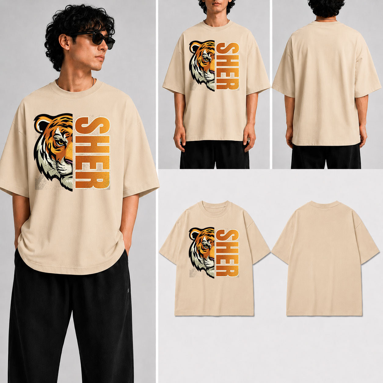 SHER Unisex Oversized Standard T-Shirt for man & women